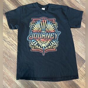 Journey concert tour rock band t-shirt 2016 size M black men's unisex